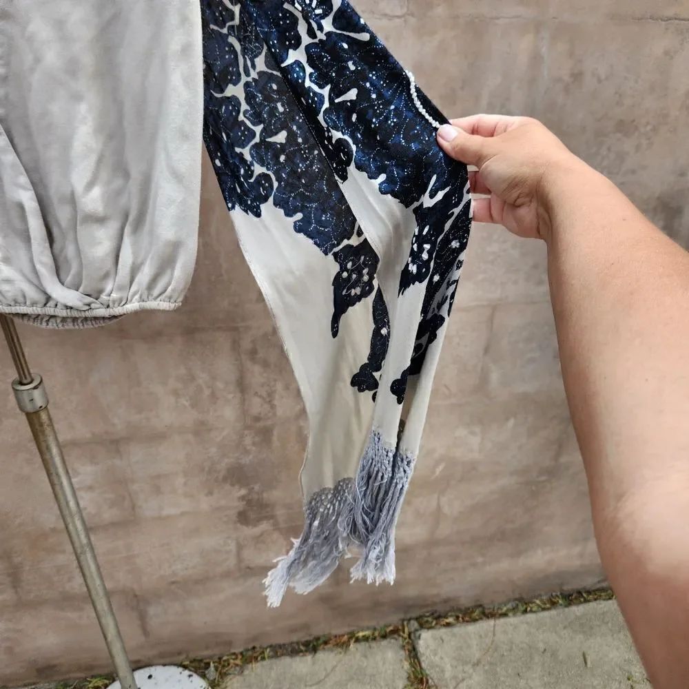 Free people fringed kimono sleeve top - Picture 5 of 10